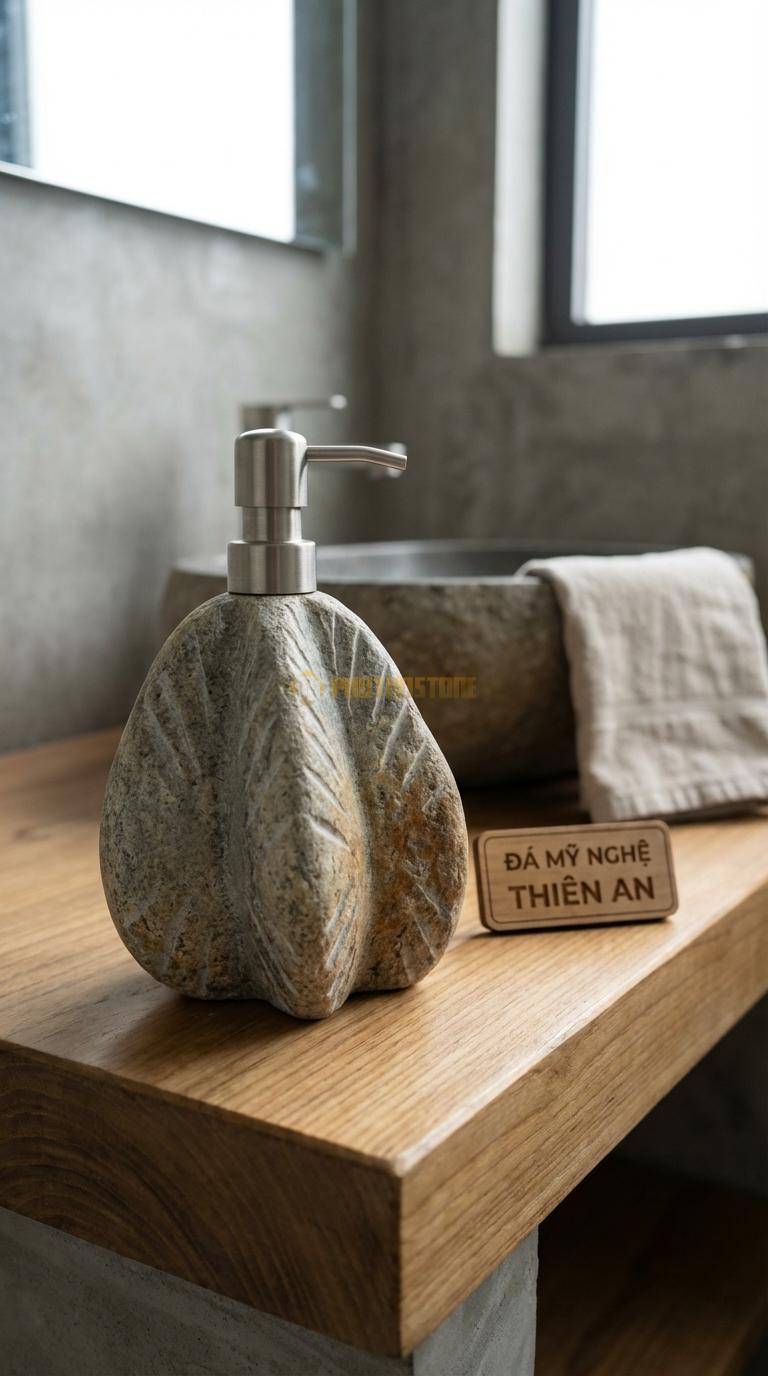 Bình Sữa Tắm Đá Cuội Khía Múi Thân Bình Chia Múi Như Quả Khế, Tạo Độ Bám Đường Kính 9cm x H17cm