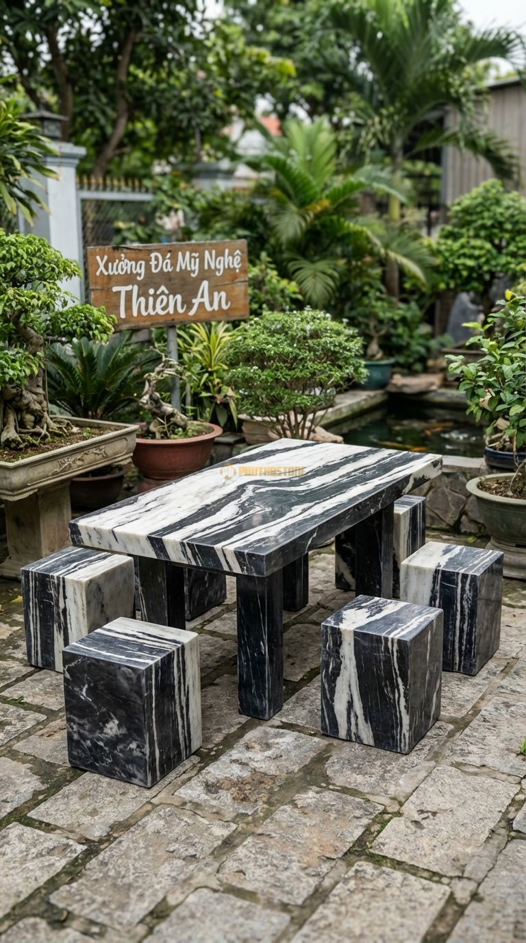 Bàn Ghế Đá Quy Cách