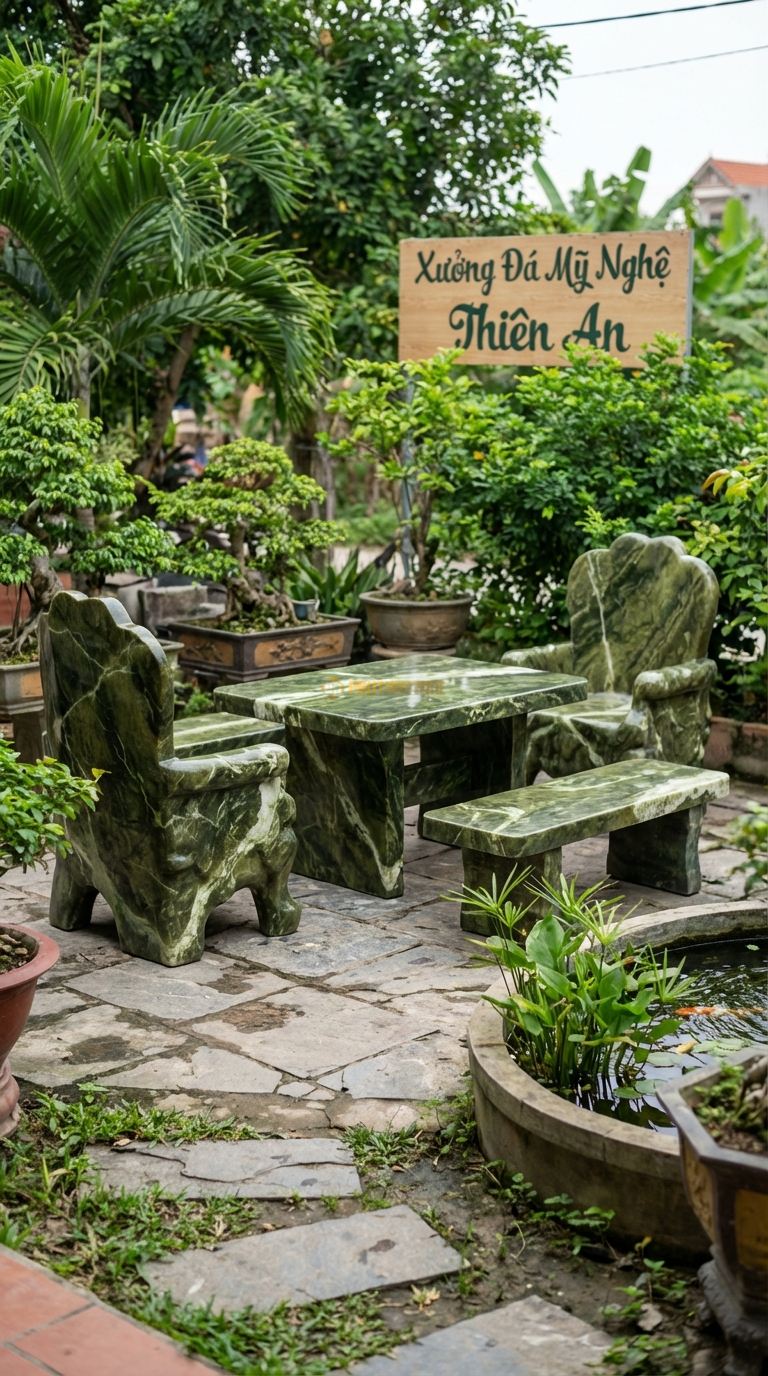 Bộ Bàn Ghế đá Ghế Chúa Đảo ( đá San Hô), Chất Liệu đá Serpentine, Kiểu Dáng bề Mặt đá Có Kết Cấu Như San Hô Hoặc đá Hang Động, Dáng Ghế Ngai Tự Nhiên. Ghế: 90 x 80 x 100 Cm. Ghế: 90 x 80 x 100 Cm.