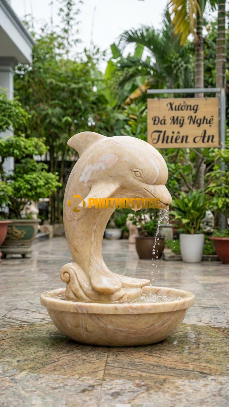 Cá Heo Đơn Hiện Đại C1.2m. Chất Liệu Đá Vàng Nghệ An