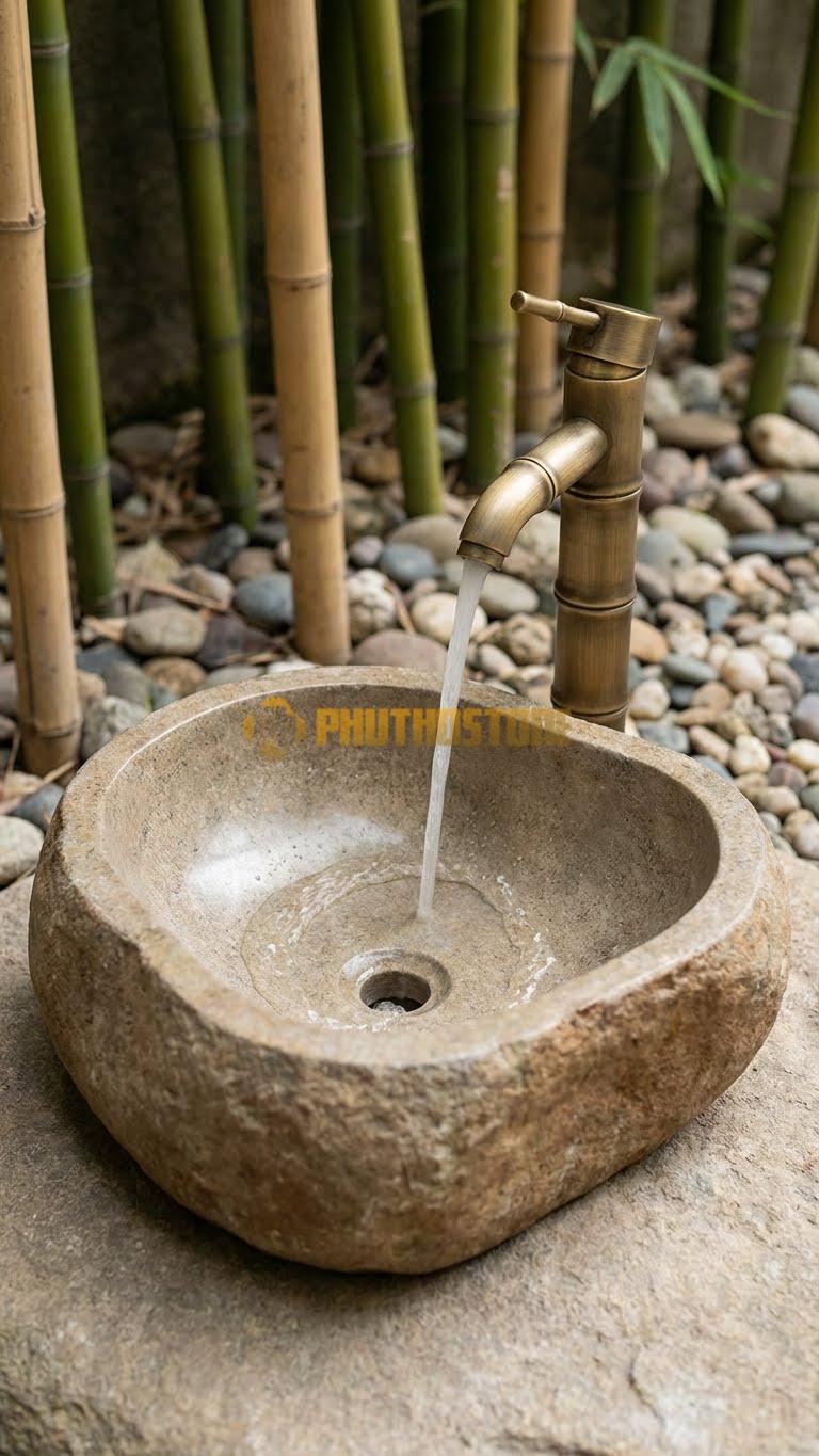 Chậu Rửa Tay - Đá Cẩm Thạch Xám