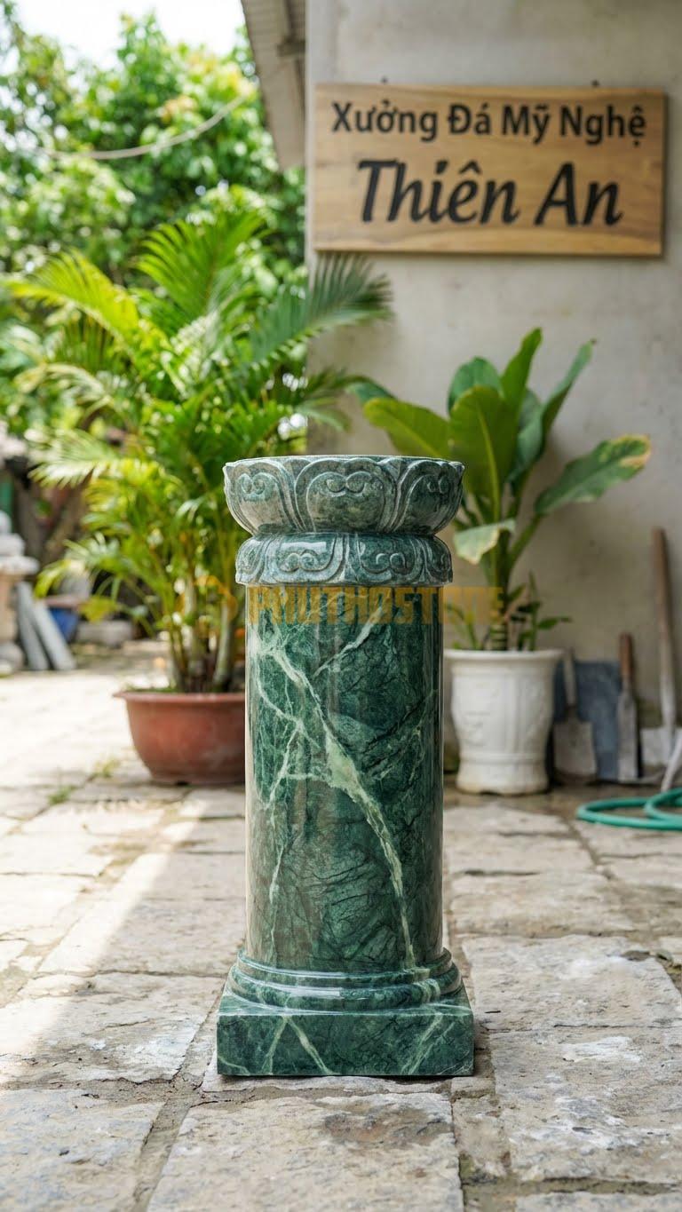 Cột Đá Xanh Ấn Kê Tượng Cột Ngắn Chuyên Dùng Để Đặt Tượng 40X40X80 Cm