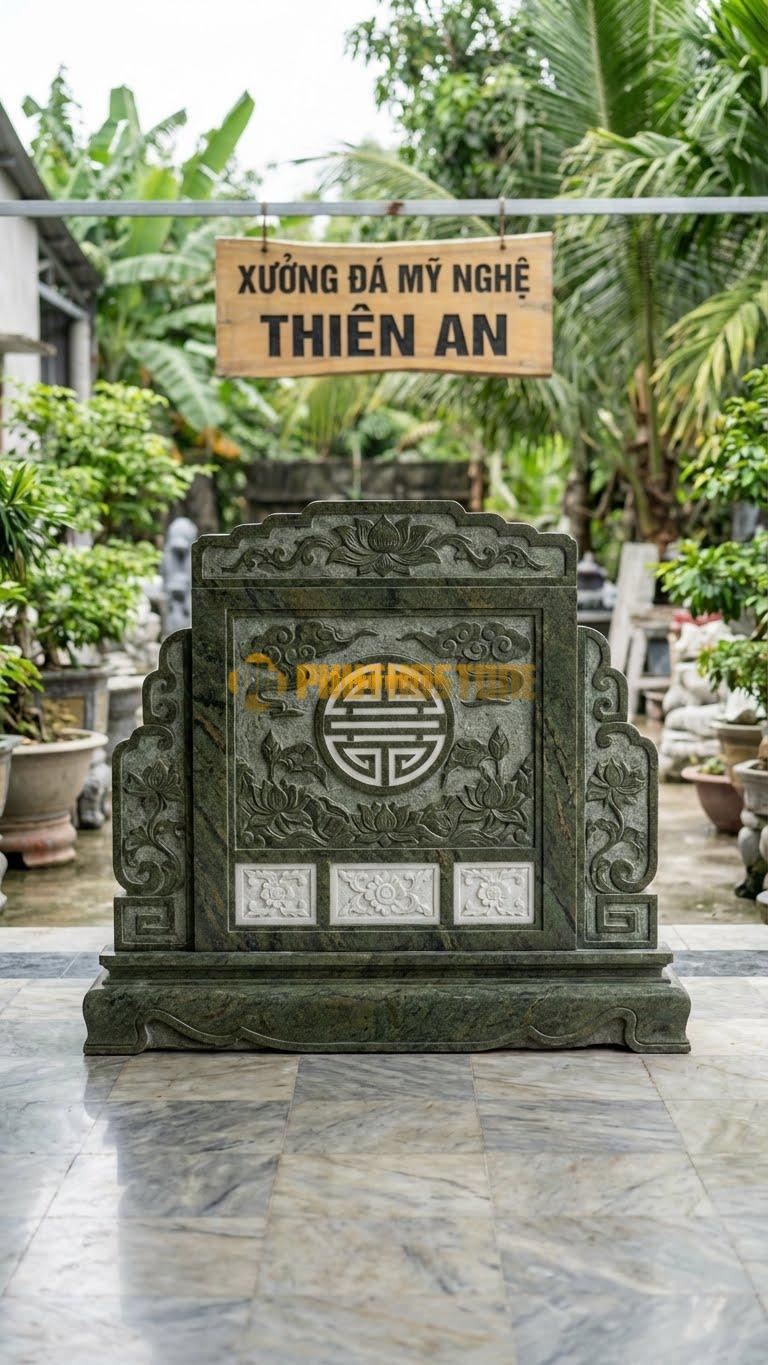 Cuốn Thư Đá Hồng Xanh Rêu Kết Hợp Đá Trắng L167: Điểm Xuyết Chi Tiết Đá Trắng (Ghép) Tạo Tương Phản. (L167 x H147 Cm).