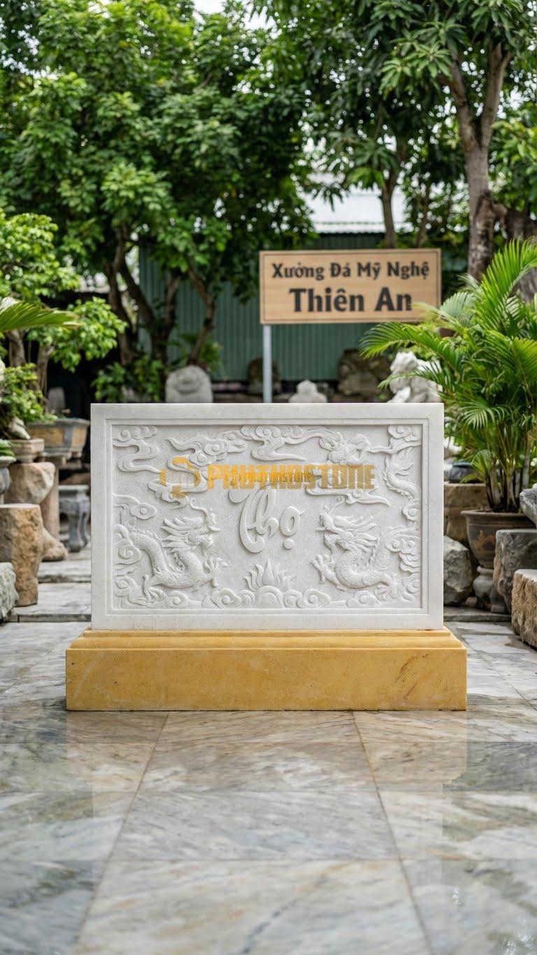 Cuốn Thư Đá Trắng Muối Liền Khối Đá Vàng L127: Đá Vàng Nguyên Khối, Màu Sắc Ấm Áp. (L127 x H81 Cm).