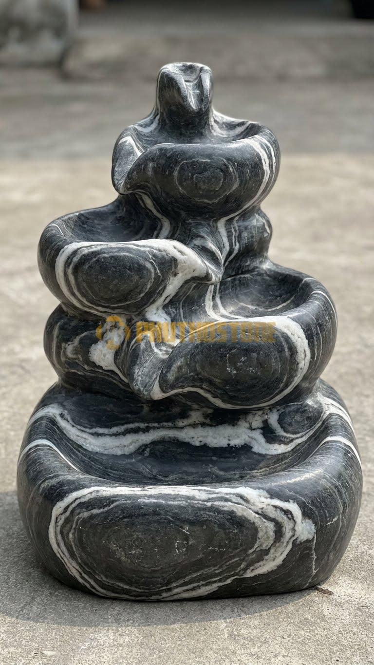 Đài phun nước đá tuyết sơn Thanh Hóa mài thô