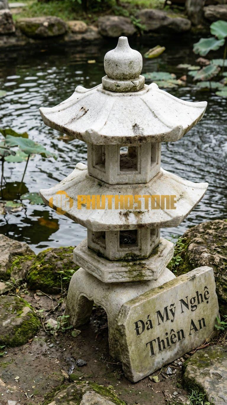 Đèn Đá Granite Quả Cầubề Mặt Đục Nhám (Băm Mặt), Tạo Cảm Giác Gai Góc Hiện Đại D50Cm