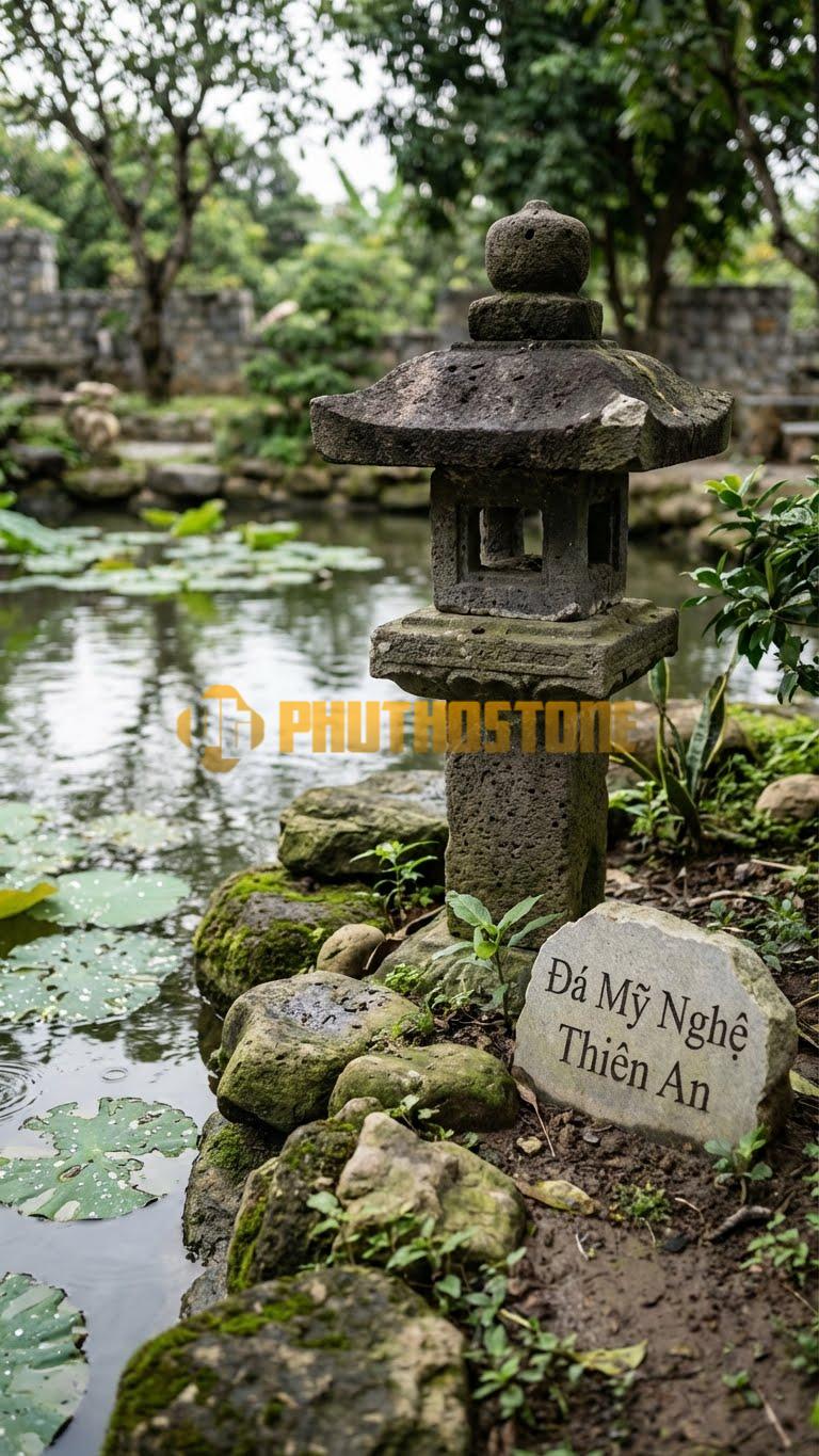 Đèn Đá Trắng Muối Trụ Vuông Vức, Bề Mặt Nhiều Lỗ Nhỏ Li Ti, Màu Xám Đen Thô Mộc Cao 60Cm