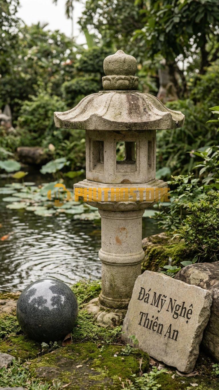 Đèn Nhỏ Đá Trắng Muối Quả Cầugranite Tròn Trơn Mài Bóng Loáng, Phản Chiếu Cảnh Vật D30Cm