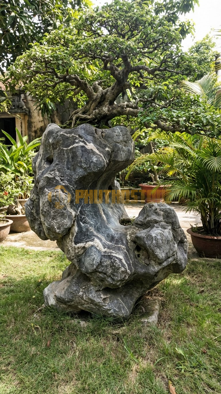 Đôn Đá Kê Cây Đá Vân Mây