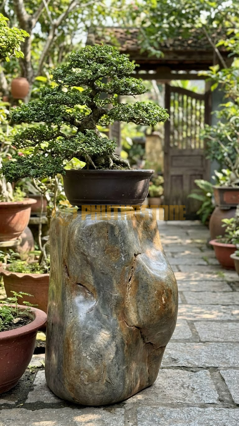 Đôn Vuông Đá Cuội & Chữ Nhật (Vững Chãi & Mạnh Mẽ)