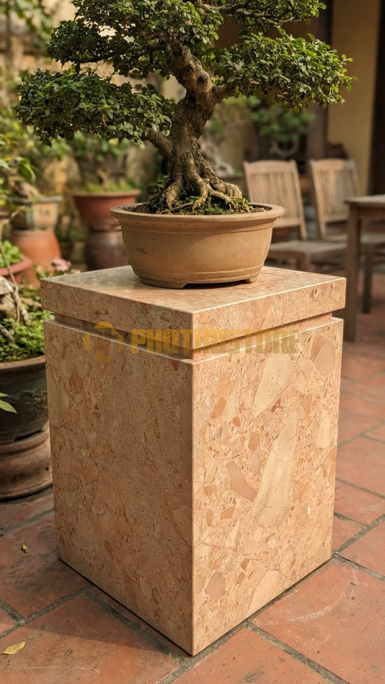 Đôn Đá Kê Cây Đá Hồng Quy Cách