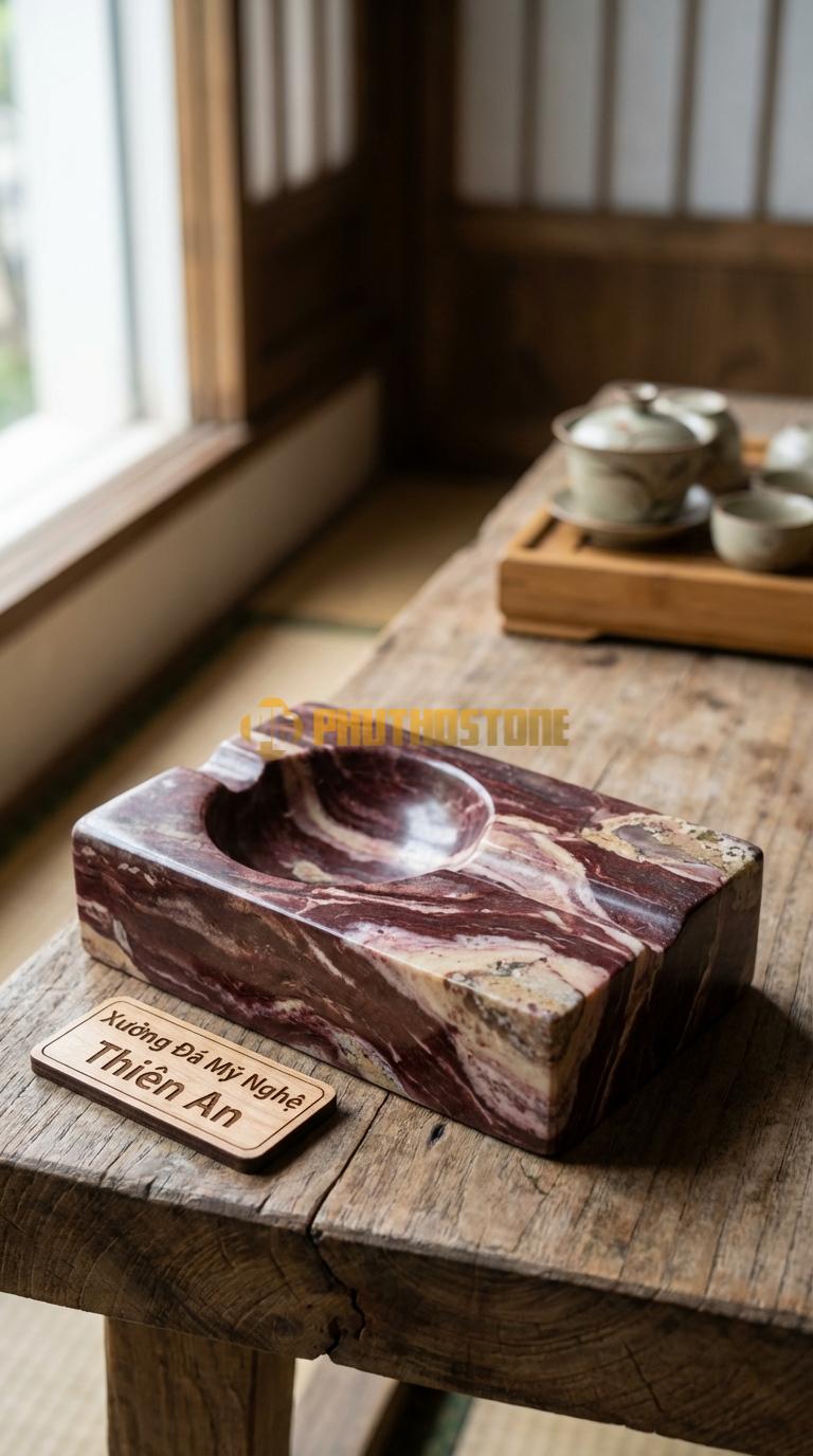 Gạt Tàn Bằng Đá Cigar Đơn