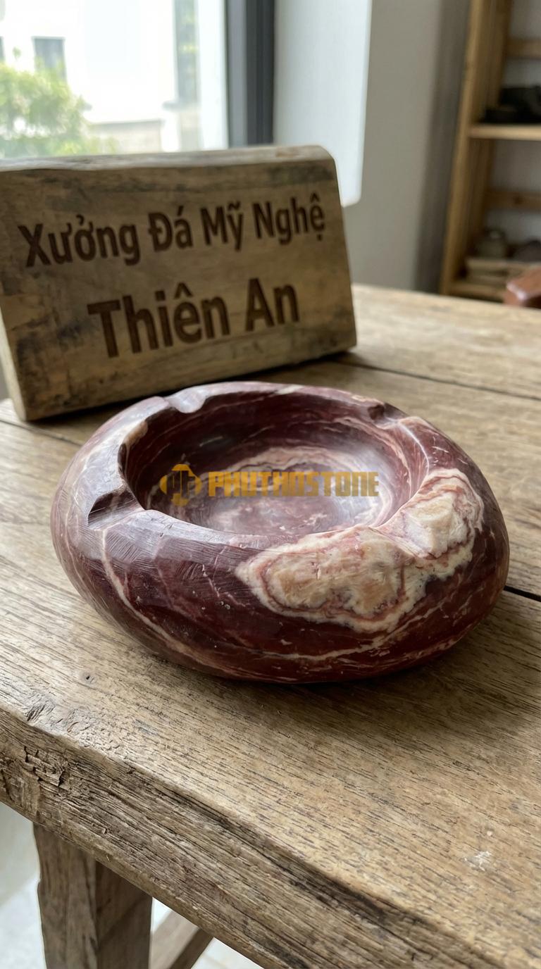 Gạt Tàn Bằng Đá Cuội Suối