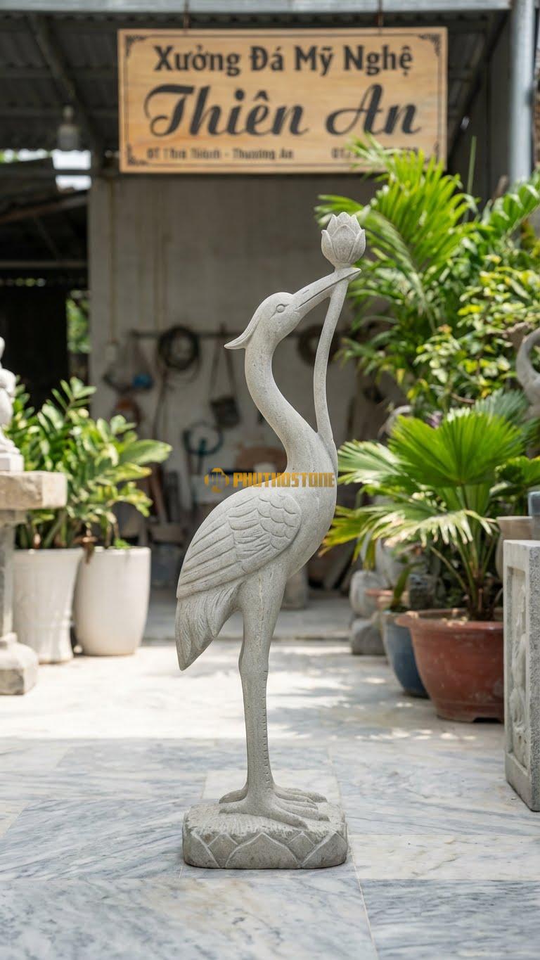 Tượng Hạc Bằng Đá