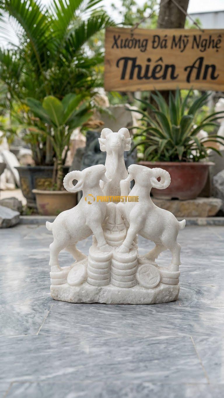 Tượng Dê Bằng Đá