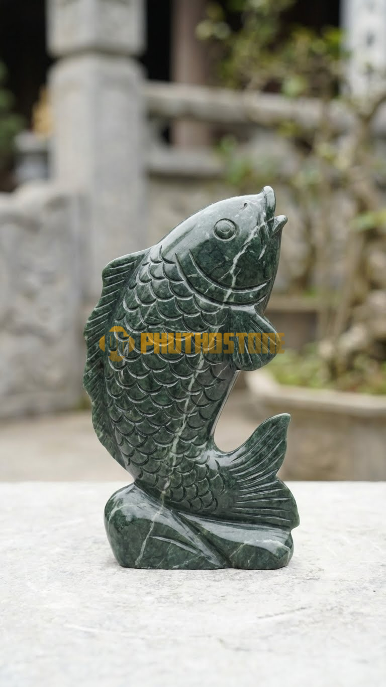 Tượng Cá Chép Đá Yên Bái Mini