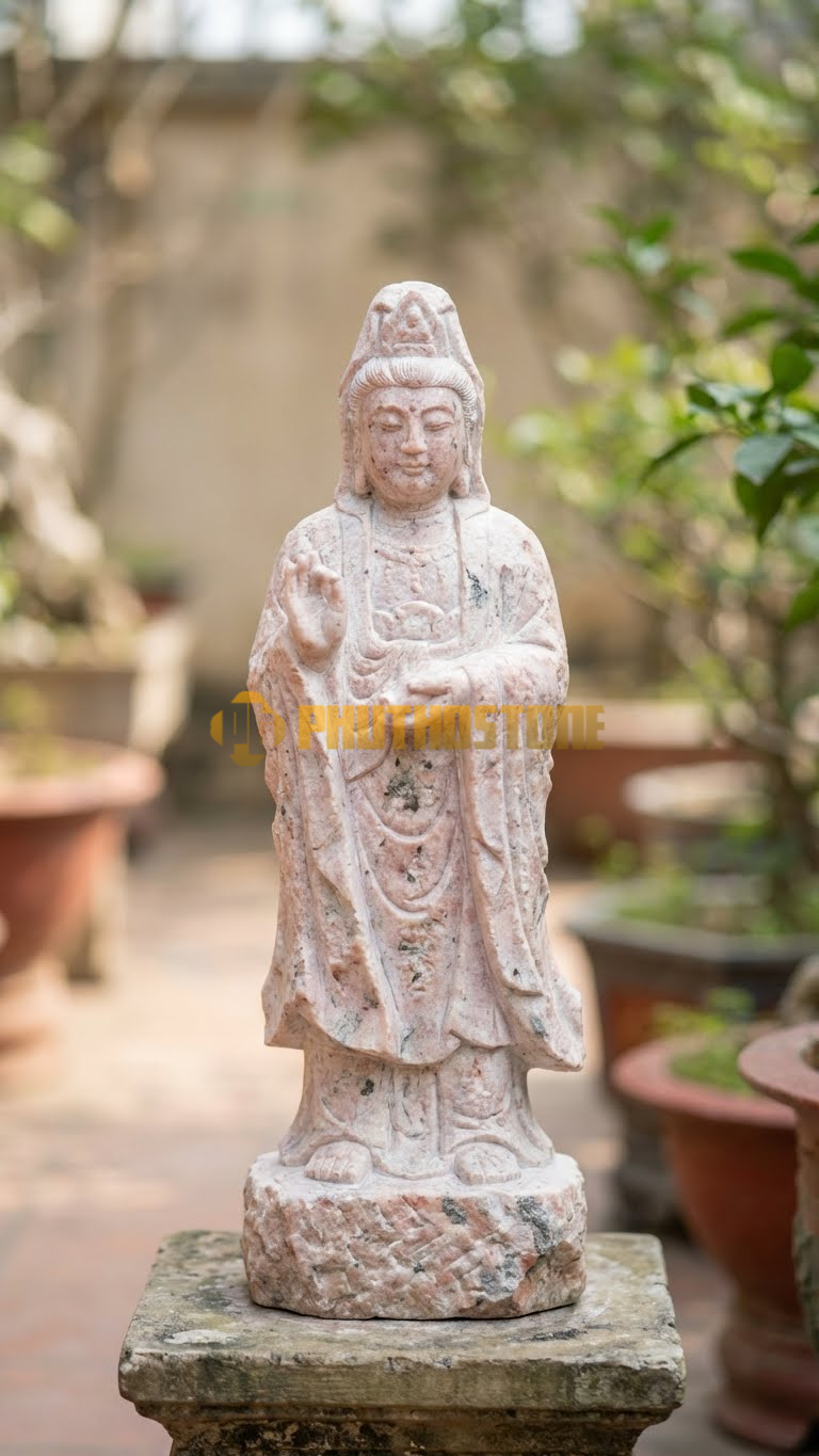 Đại Thế Chí Đá Cẩm Thạch Hồng