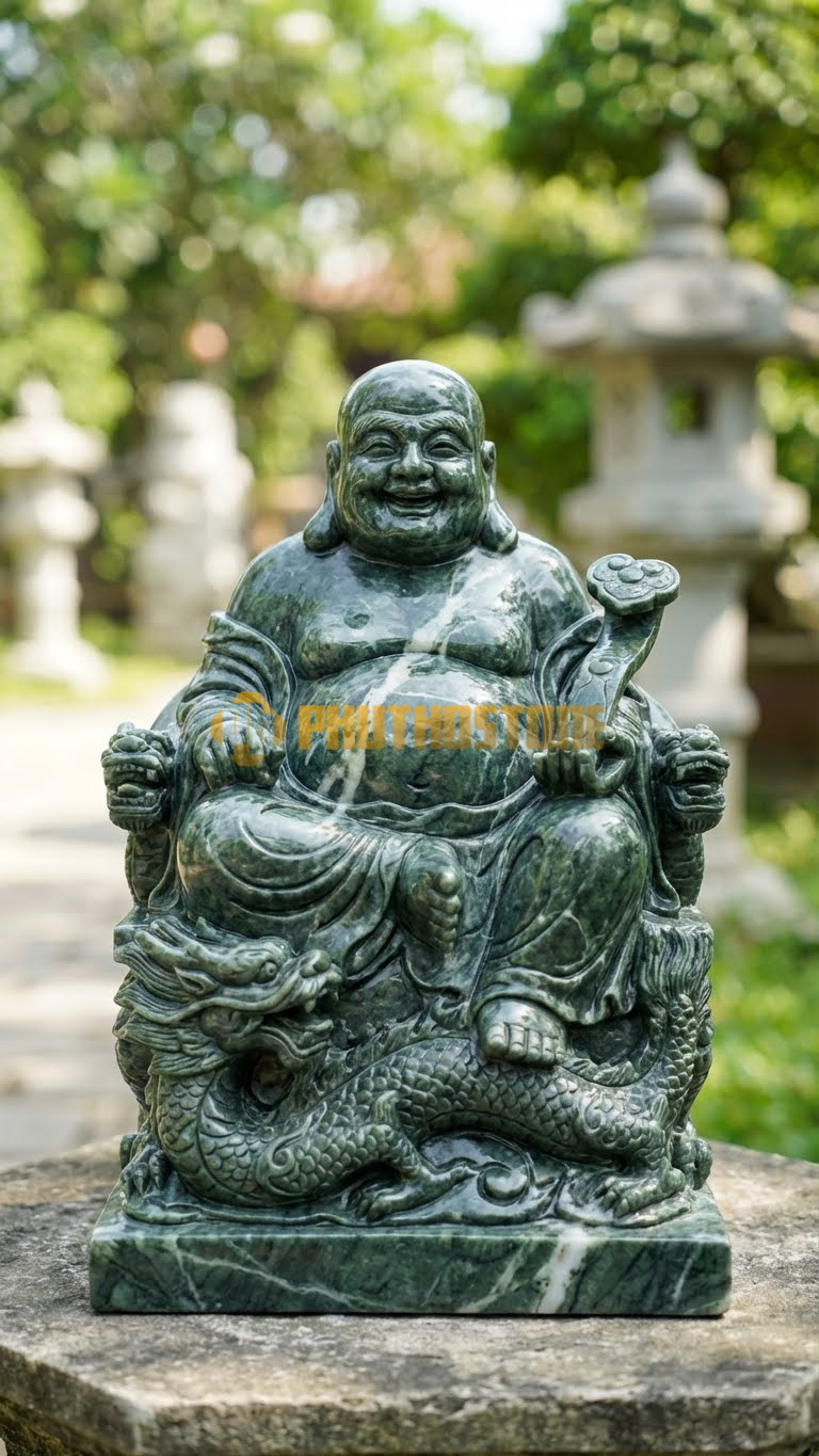 Di Lặc Cầm Gậy Như Ý