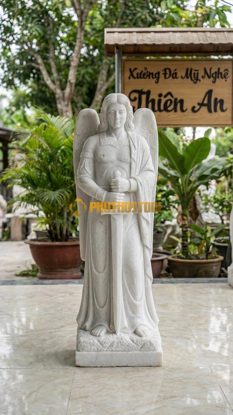 Tượng Đá Tổng Lãnh Thiên Thần Micae (Michael)