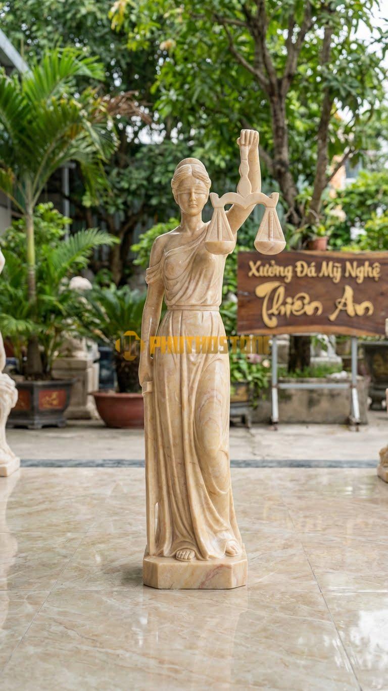 Tượng Đá Nữ Thần Công Lý