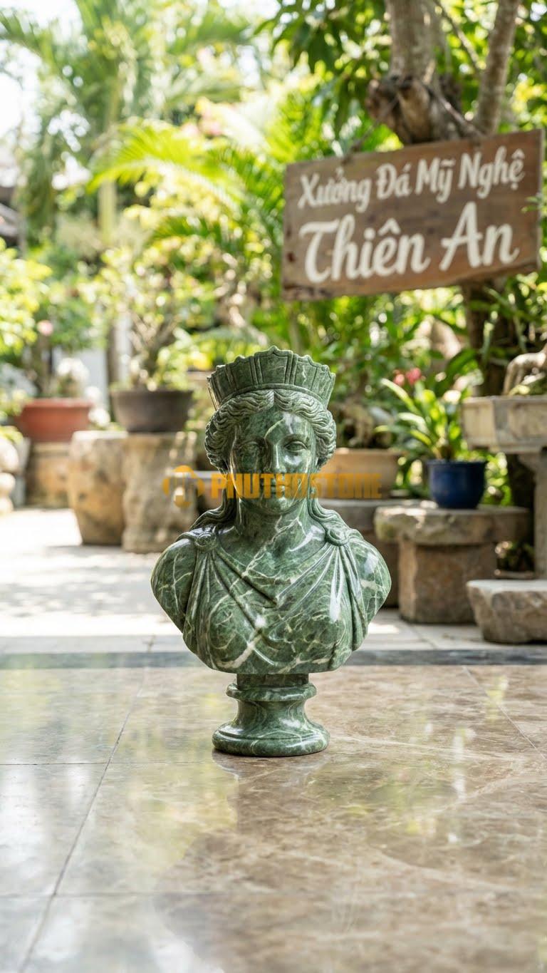 Tượng Đá Nữ Thần May Mắn (Fortuna / Tyche)