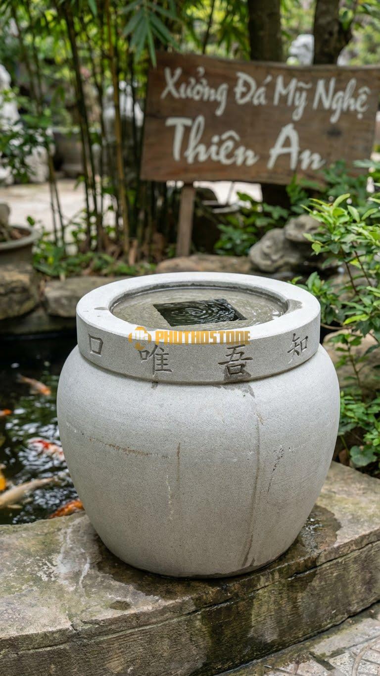 Vại Nước Bằng Đá "Tiền Cổ"