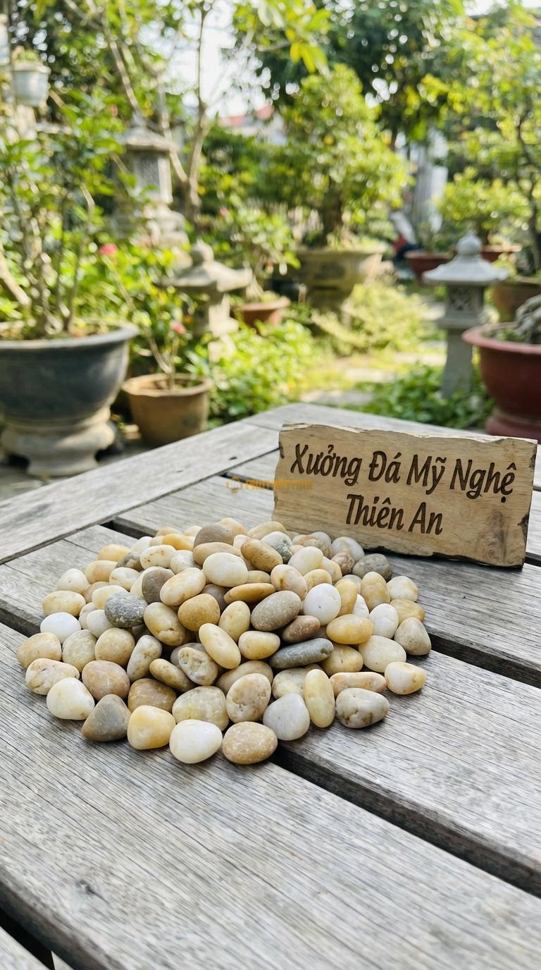Sỏi biển trang trí sân vườn 1-2cm