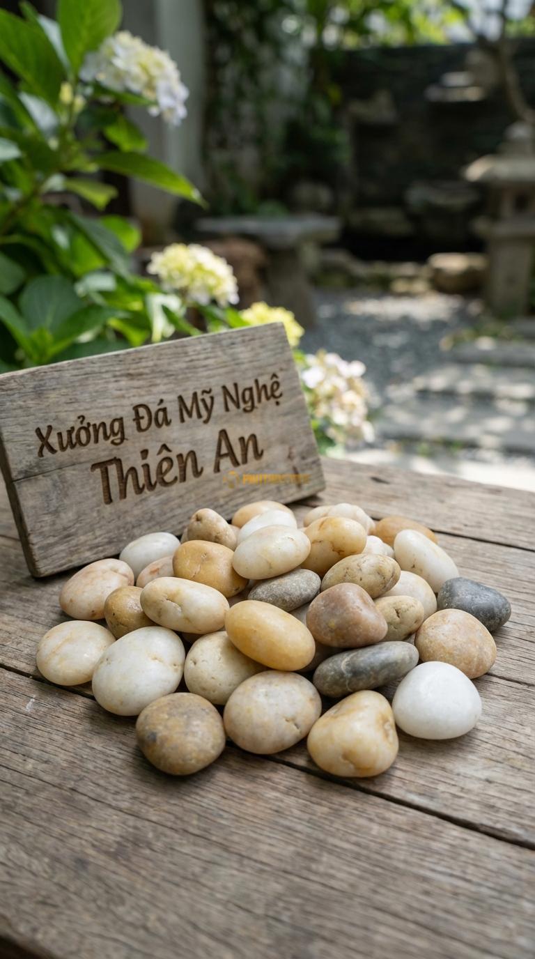 Sỏi biển trang trí sân vườn 4-6cm