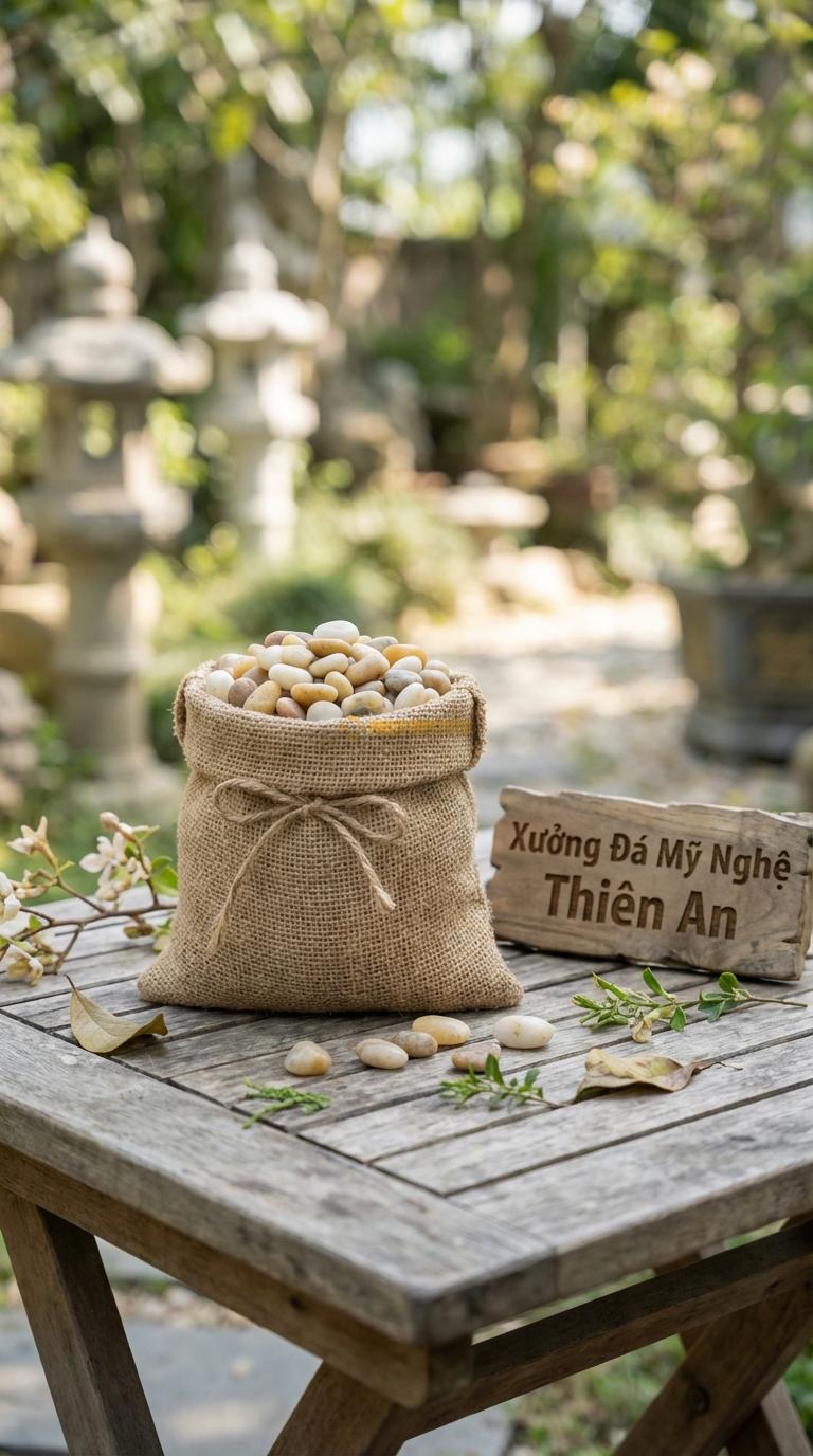 Sỏi biển trang trí sân vườn 4-6mm