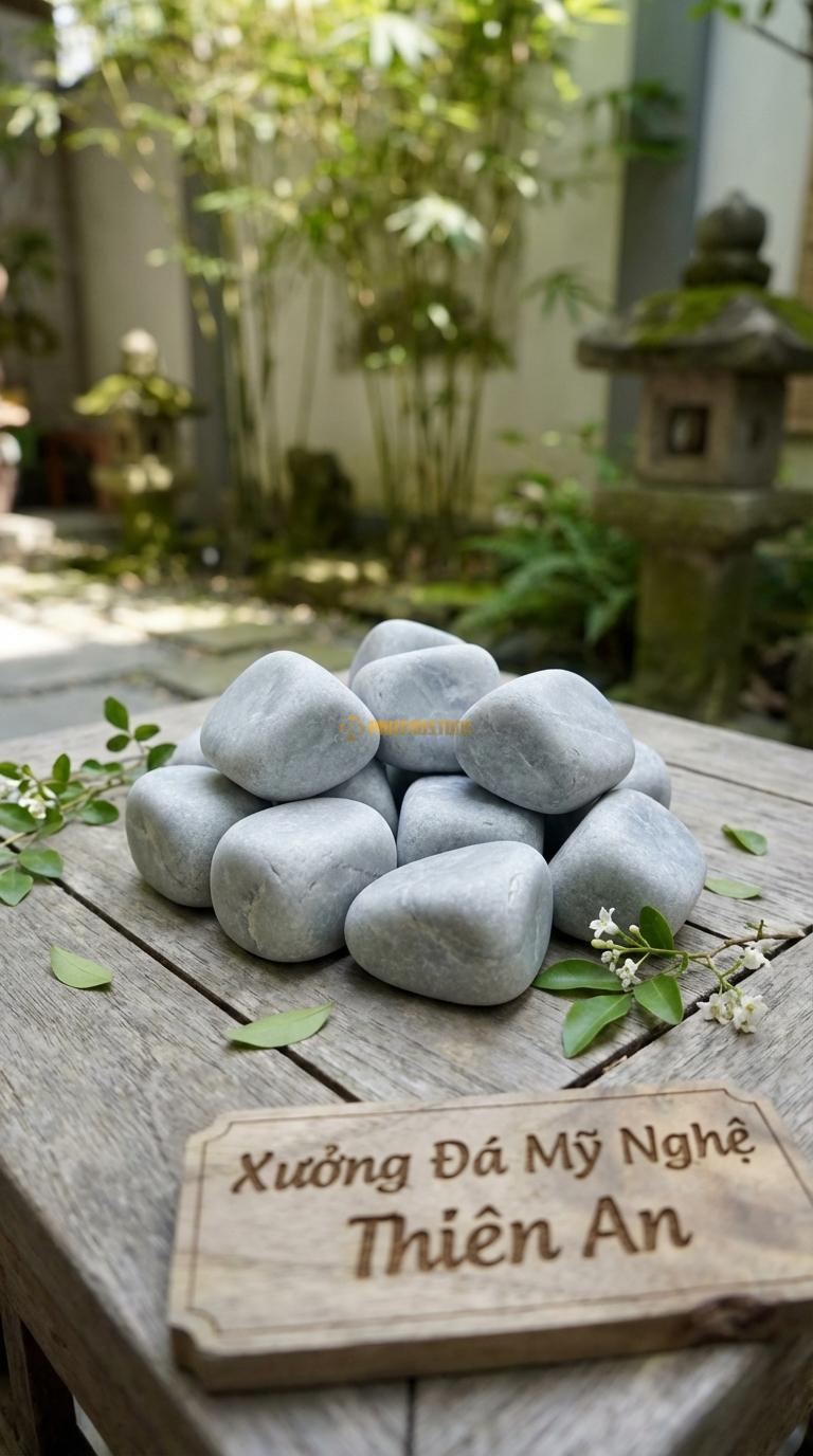 Sỏi ghi xám quay xuất khẩu 3-5cm