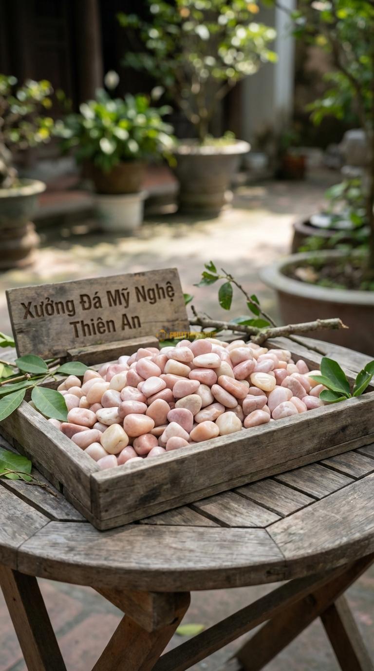 Sỏi hồng quay xuất khẩu 1-2cm