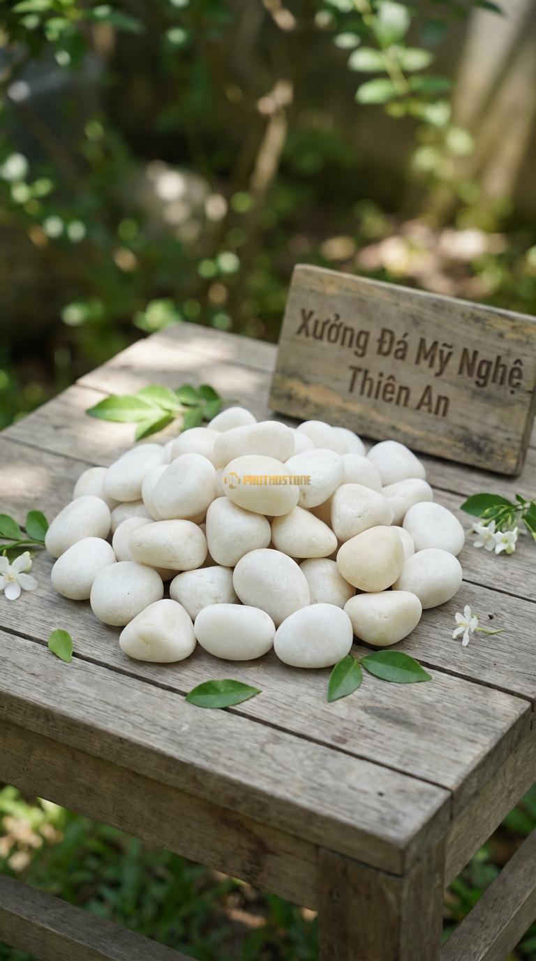Sỏi trắng quay xuất khẩu 7-9mm