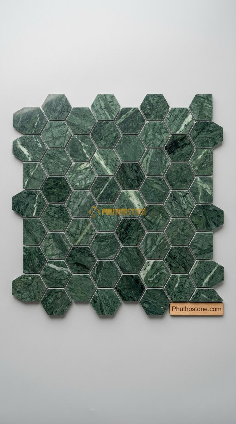 Đá Chẻ Đá Xanh Ấn 20×20 Lát Sân Trước Nhà
