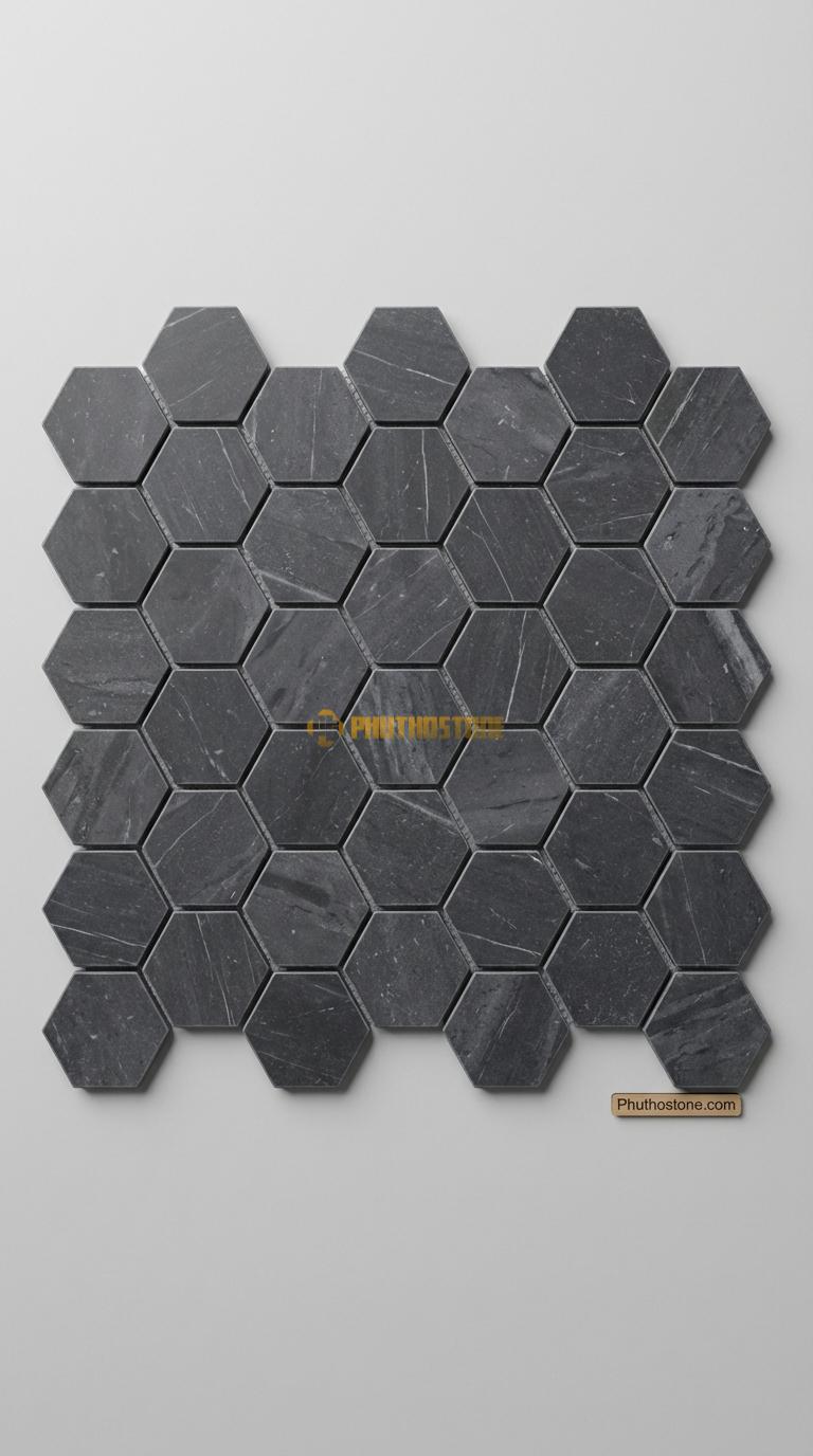 Đá Chẻ Đá Xanh Đen 10×20 Lát Lối Đi Tiểu Cảnh