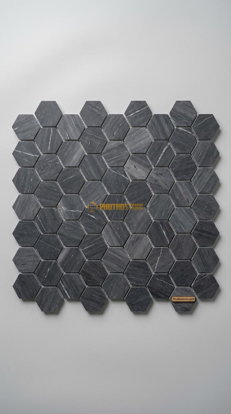 Đá Chẻ Đá Xanh Đen 10×20 Lát Sân Vườn