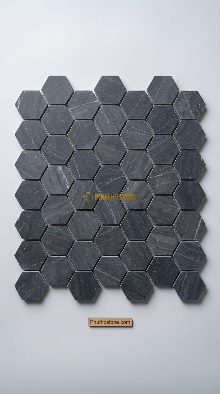 Đá Chẻ Đá Xanh Đen 15X20 Lát Lối Đi Sân Vườn