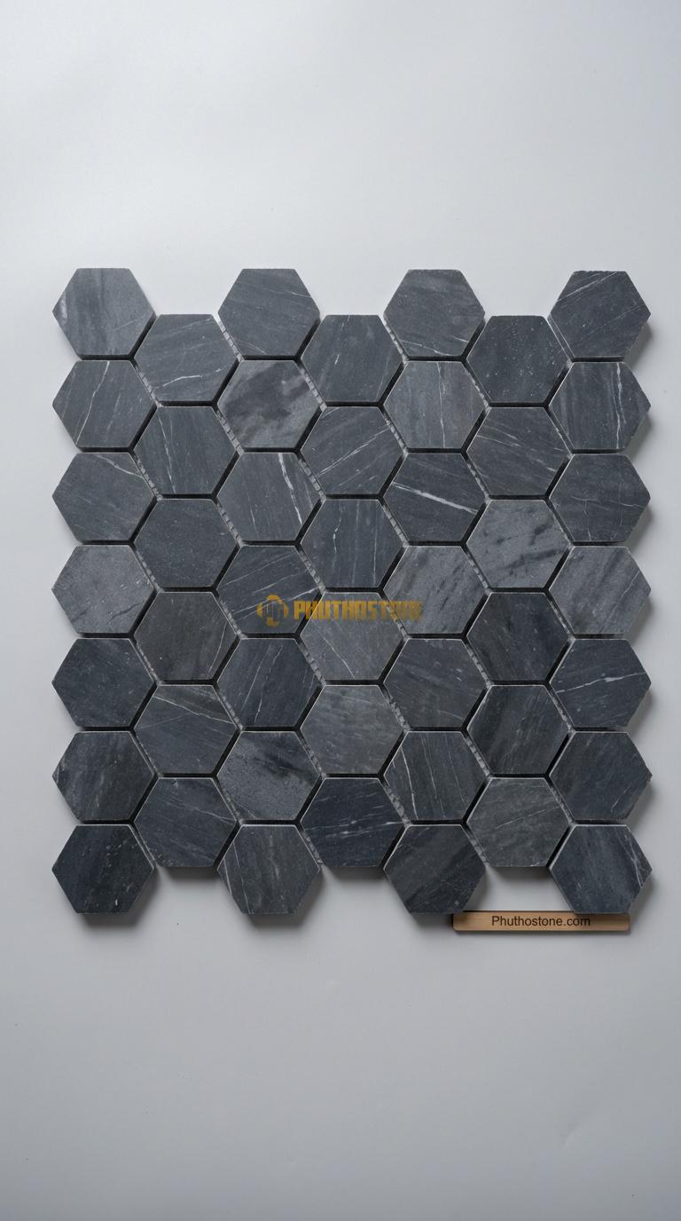 Đá Chẻ Đá Xanh Đen 20×20 Lát Sân Trước Nhà