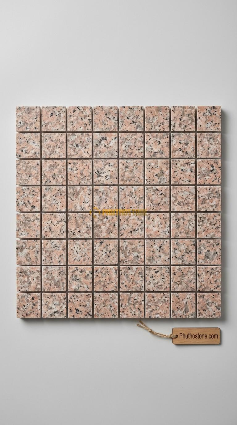 Đá Chẻ Granite Hồng 10×20 Lát Sân Vườn