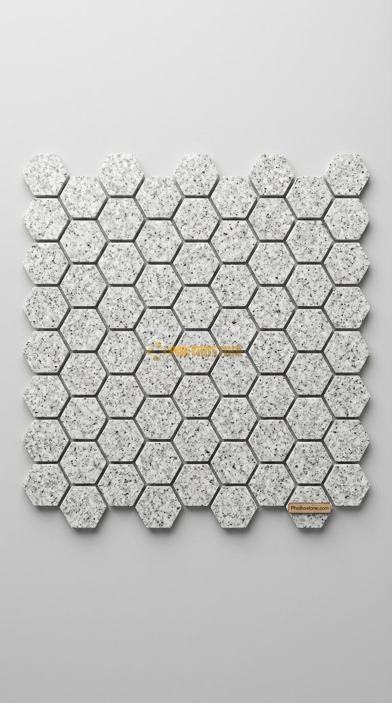 Đá Chẻ Granite Trắng Muối Tiêu 10×20 Lát Lối Đi Tiểu Cảnh