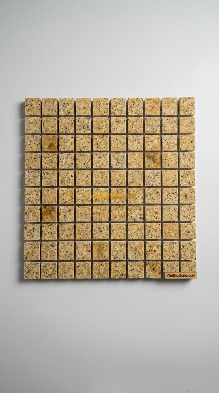 Đá Chẻ Granite Vàng 20×30 Lát Sân Biệt Thự