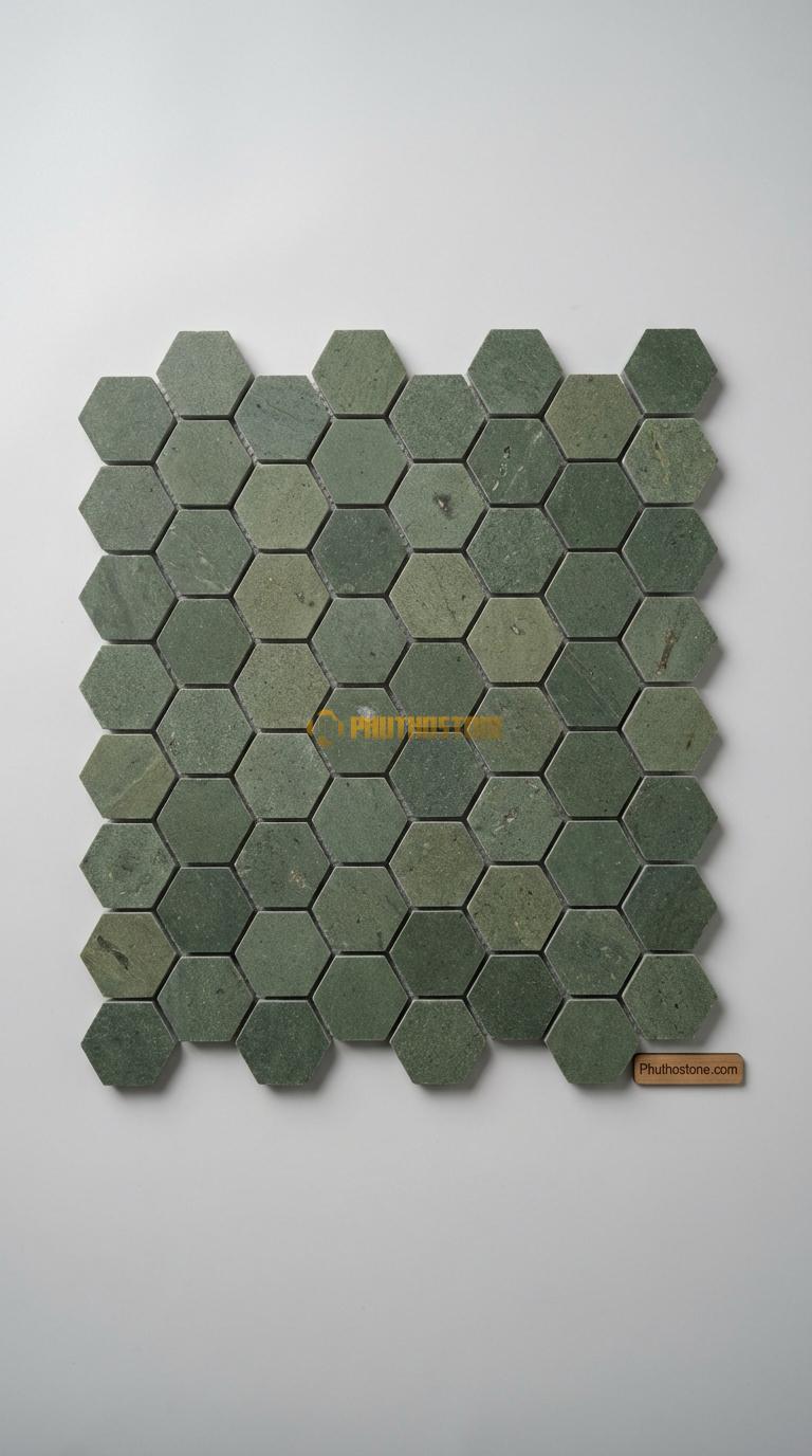 Đá Chẻ Xanh Rêu 15X20 Lát Lối Đi Sân Vườn