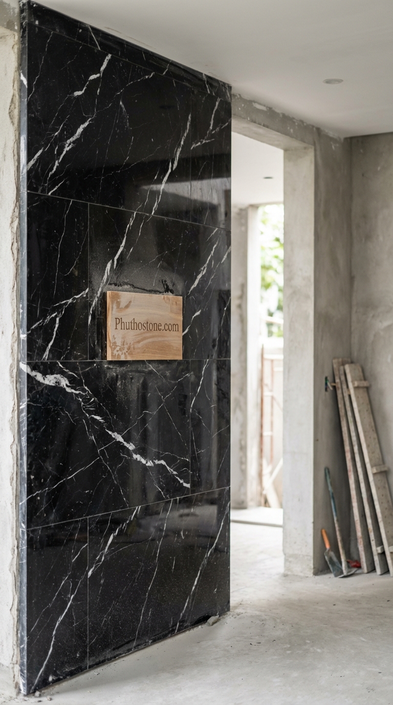 Đá Granite Hồng Mài Cát 3cm Lát Sân Nhà 400x400cm