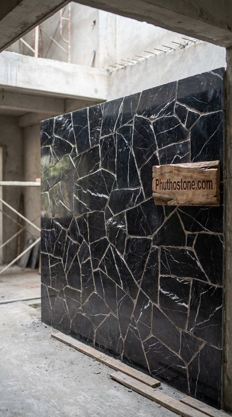 Đá Granite Hồng Chẻ Tay 2cm Lát Sân Vườn 300x300cm