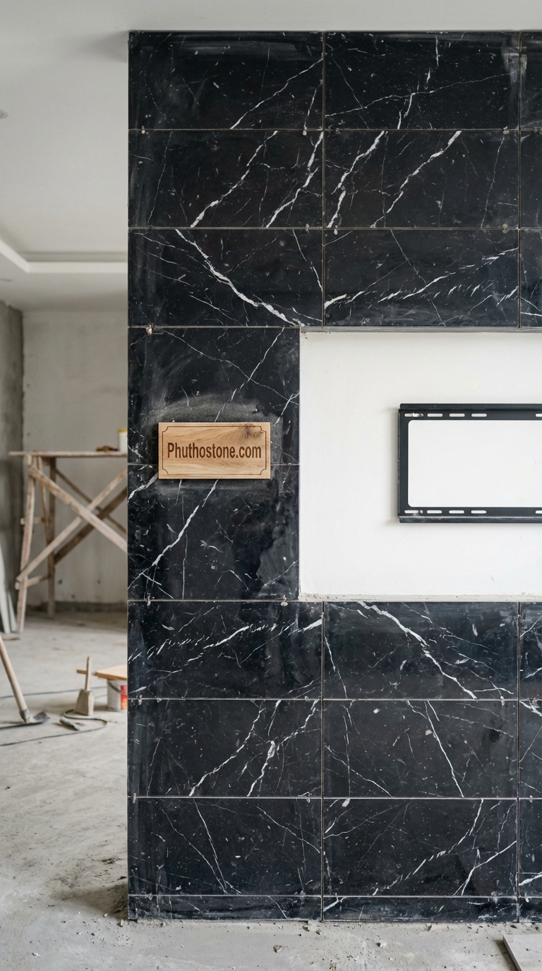 Đá Granite Hồng Băm Hoạ Tiết 2cm Lát Lối Đi 300x600cm