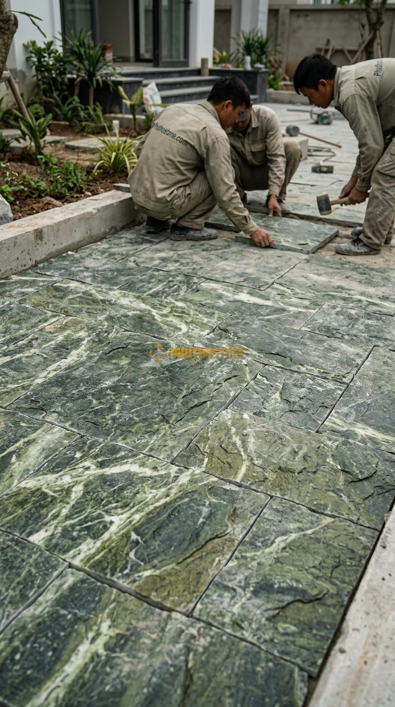 Đá Mosaic Đá Serpentine Vỉ 30×30 Lát Trang Trí Tường Phòng Khách
