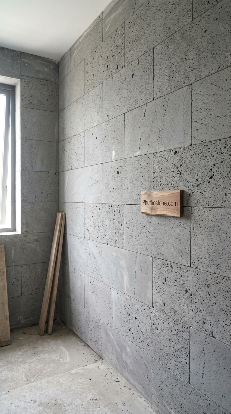 Đá Vân Mây Mài Bóng 2cm Lát Lối Đi 300x600cm