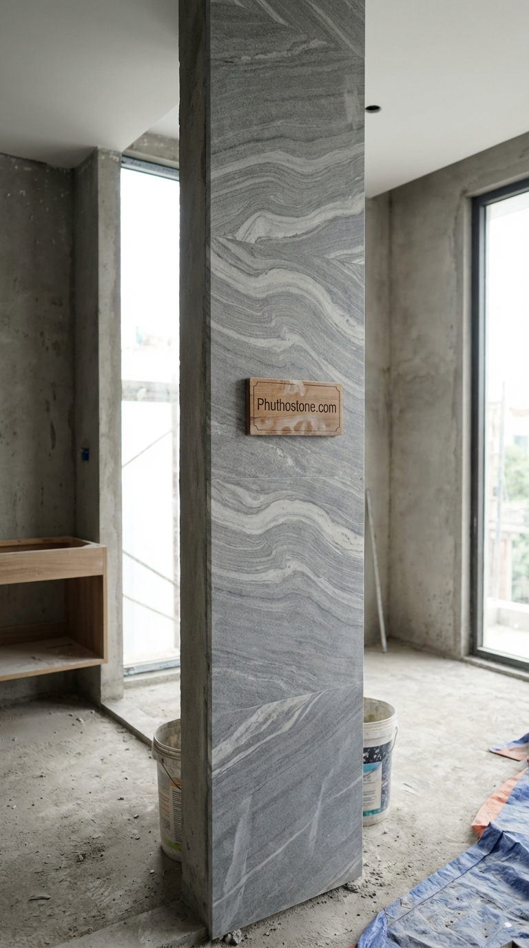 Đá Serpentine Mài Bóng 2cm Lát Lối Đi 300x600cm