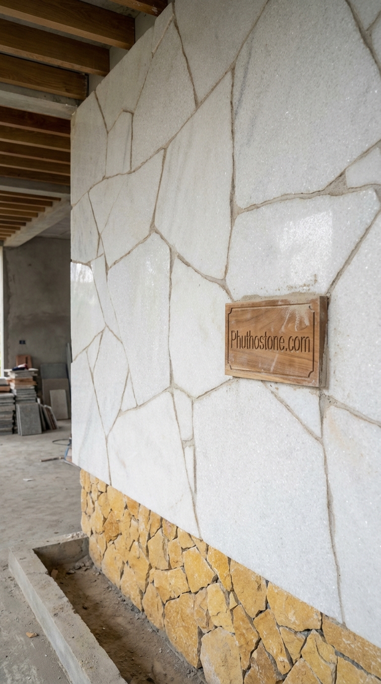 Đá Granite Hồng Mài Cát 2cm Lát Lối Đi Sân Vườn 200x400cm