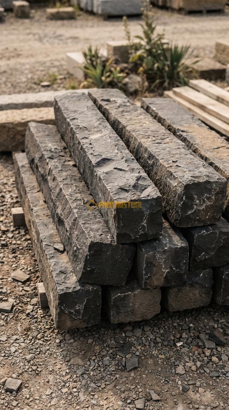 Trụ Đá Chẻ Đá Bazan 100cm