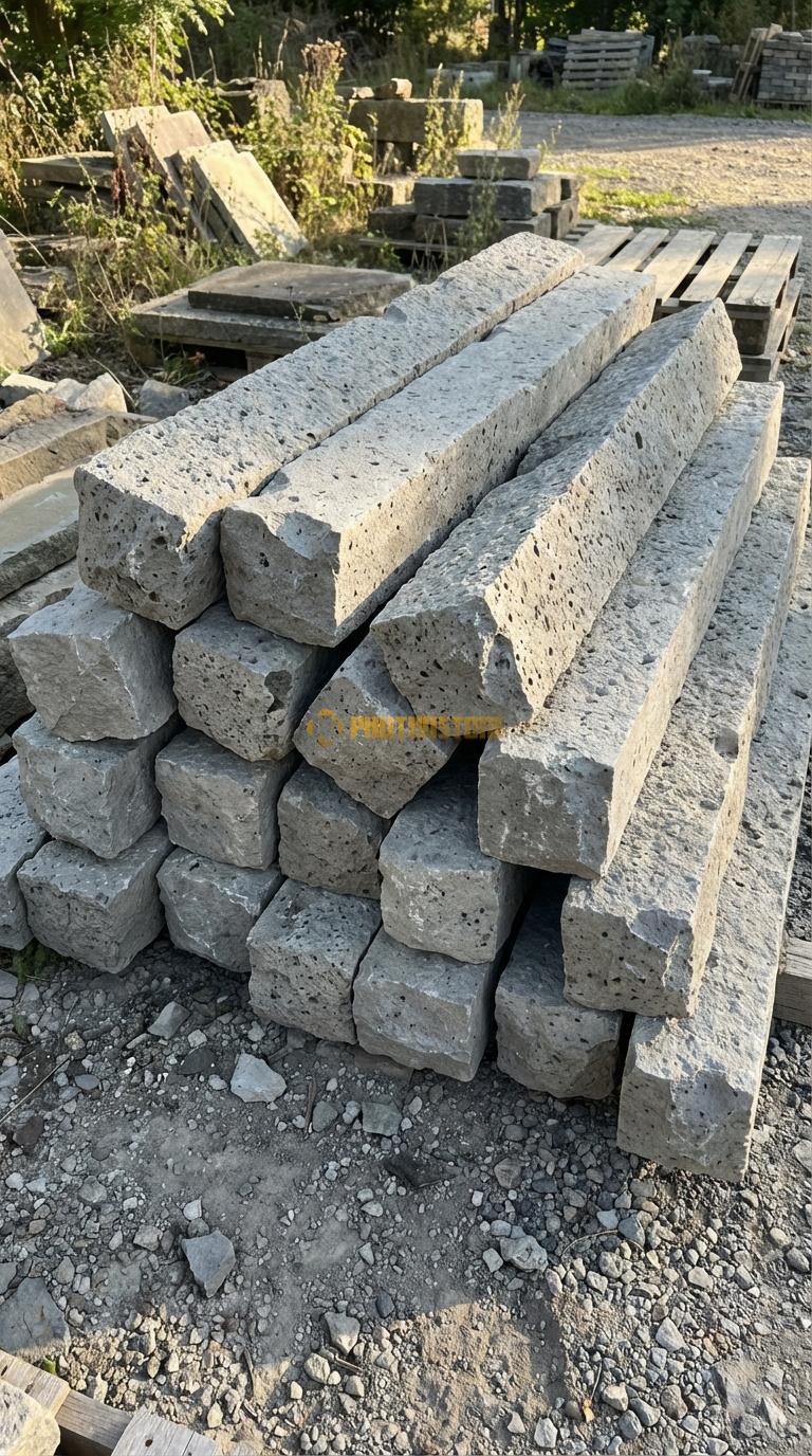 Trụ Đá Chẻ Đá Ong Xám 180cm